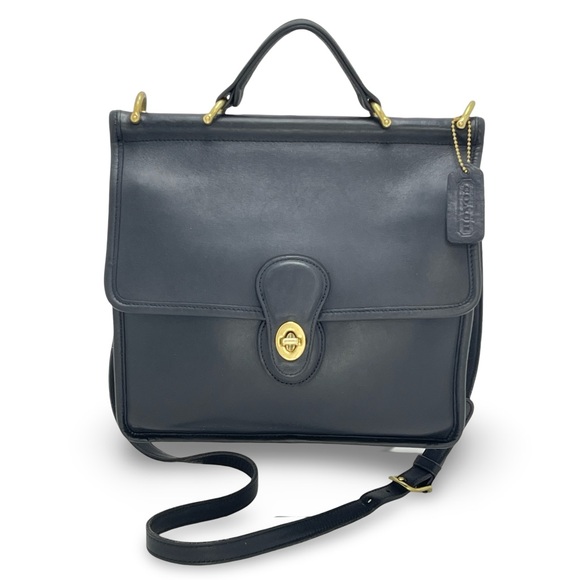 🛎️ Coach Willis Vintage Turnlock Crossbody Bag L2P-9927 in Black! - Picture 10 of 16
